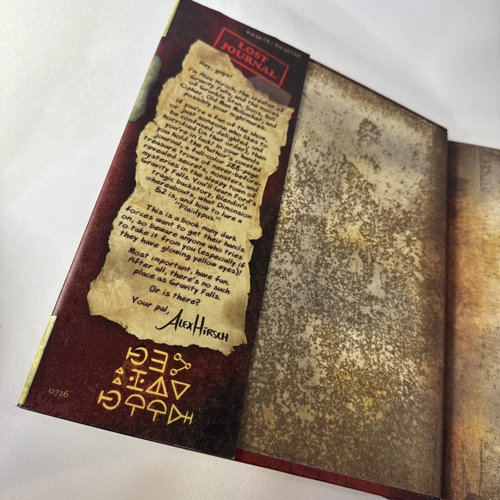 Disney Gravity Falls Journal 3 Hardback First Edition by Alex Hirsch‎